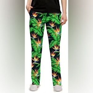 LOUDMOUTH Tropical Floral Golf Pants Men's 32 x 32‎